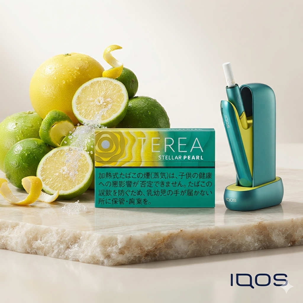 香港 IQOS TEREA STELLAR PEARL柑橘爆珠口味｜柑橘爆珠煙彈介绍与评测